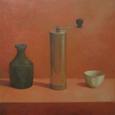 菅野由美子　[three_9]　2011　Oil on canvas　33.4×33.4cm