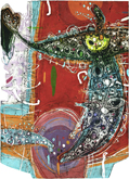 佐竹邦子 「Winds Work - 54」 2013　木によるリトグラフ　ed. 10　90×65cm