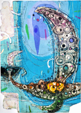 佐竹邦子 「Winds Work - 51」 2011 木によるリトグラフ ed. 5 90×65cm