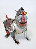 富田菜摘 「清志郎」 2013 金属廃材、ミクストメディア 63×39×57cm