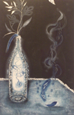 泉菜々子 「あの人のことII」 2013 油性水性木版 90×60cm