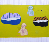 都丸志帆美 「言い訳は2分以内」 2013 Acrylic on canvas 38×46cm