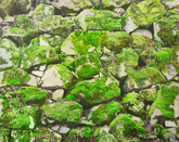 三宅駿雄　「緑のバロック」　2013　Oil on canvas　227.3×181.8cm