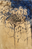 林孝彦 HAYASHI Takahiko 「D-9. Jan. 2014」 2014 インク、アクリル、和紙 Ink, acrylic on paper 42.0×28.0cm