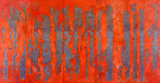 古舘幸一 「海」 2014 鉄粉、ピグメント、漆喰、パネル 240×460cm