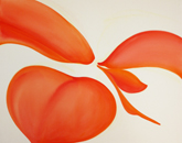久米亮子 "flower" 2014 Acrylic on cotton canvas 73×91cm