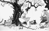 高橋常政　TAKAHASHI Tsunemasa
「動物涅槃図」（部分） 2015