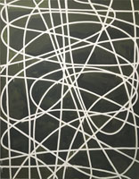 右澤康之　UZAWA Yasuyuki
"Strings-Olive Green"　2017-2018