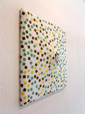高橋久美子　「tea house」　2009　アクリル、綿布　50×50×7.4cm